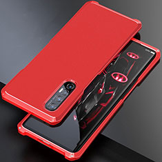 Luxury Aluminum Metal Cover Case for Oppo Reno3 Pro Red