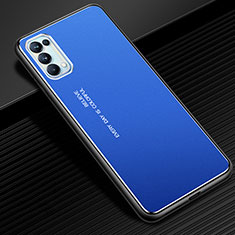 Luxury Aluminum Metal Cover Case for Oppo Reno5 5G Blue