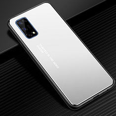 Luxury Aluminum Metal Cover Case for Realme X7 Pro 5G Silver