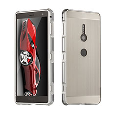 Luxury Aluminum Metal Cover Case for Sony Xperia XZ2 Silver