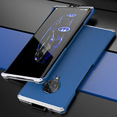 Luxury Aluminum Metal Cover Case for Vivo Nex 3S Silver and Blue