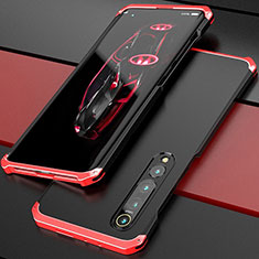 Luxury Aluminum Metal Cover Case for Xiaomi Mi 10 Red and Black