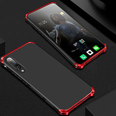 Luxury Aluminum Metal Cover Case for Xiaomi Mi A3 Lite Red and Black