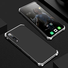 Luxury Aluminum Metal Cover Case for Xiaomi Mi A3 Lite Silver and Black
