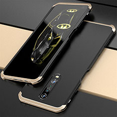 Luxury Aluminum Metal Cover Case for Xiaomi Redmi K30 4G Gold and Black