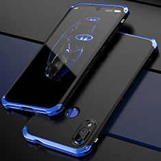 Luxury Aluminum Metal Cover Case for Xiaomi Redmi Note 7 Blue and Black