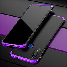 Luxury Aluminum Metal Cover Case for Xiaomi Redmi Note 7 Purple