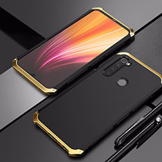 Luxury Aluminum Metal Cover Case for Xiaomi Redmi Note 8 Gold and Black