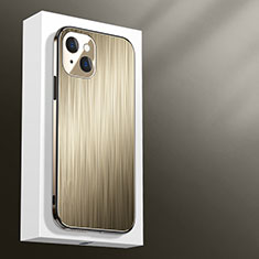 Luxury Aluminum Metal Cover Case M01 for Apple iPhone 14 Plus Gold