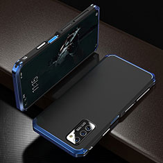 Luxury Aluminum Metal Cover Case M01 for Huawei Honor V30 Pro 5G Blue and Black