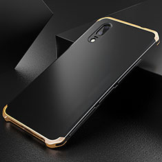 Luxury Aluminum Metal Cover Case M01 for Huawei P20 Gold and Black