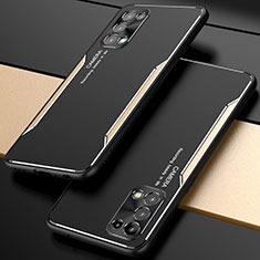 Luxury Aluminum Metal Cover Case M01 for Oppo Reno5 5G Gold