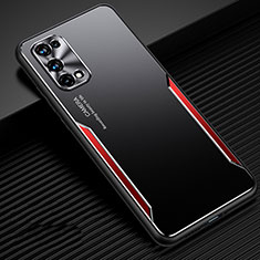 Luxury Aluminum Metal Cover Case M01 for Realme Q2 Pro 5G Red