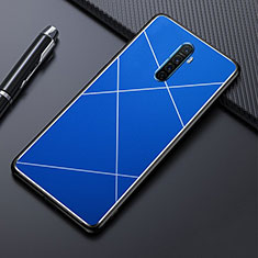 Luxury Aluminum Metal Cover Case M01 for Realme X2 Pro Blue