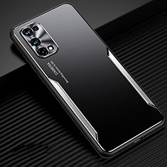 Luxury Aluminum Metal Cover Case M01 for Realme X7 Pro 5G Silver