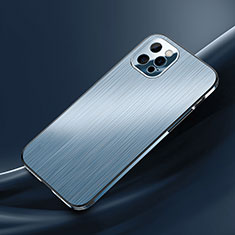Luxury Aluminum Metal Cover Case M02 for Apple iPhone 13 Pro Blue