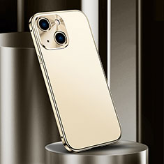 Luxury Aluminum Metal Cover Case M02 for Apple iPhone 15 Plus Gold
