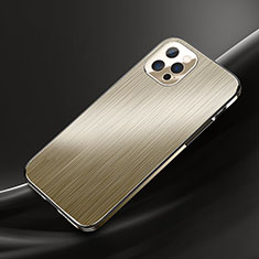 Luxury Aluminum Metal Cover Case M02 for Apple iPhone 15 Pro Max Gold