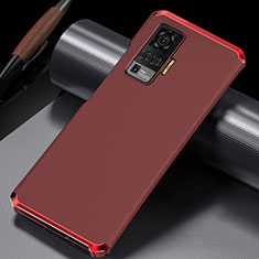 Luxury Aluminum Metal Cover Case M02 for Vivo X50 Pro 5G Red