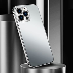 Luxury Aluminum Metal Cover Case M03 for Apple iPhone 13 Pro Max Silver