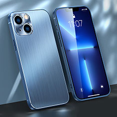 Luxury Aluminum Metal Cover Case M03 for Apple iPhone 14 Plus Blue