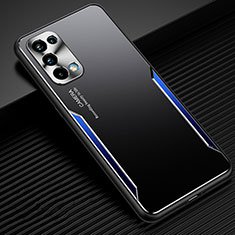 Luxury Aluminum Metal Cover Case M03 for Oppo Find X3 Lite 5G Blue