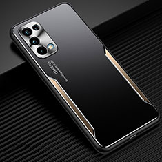 Luxury Aluminum Metal Cover Case M03 for Oppo Reno5 5G Gold