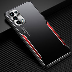 Luxury Aluminum Metal Cover Case M03 for Oppo Reno5 Pro 5G Red