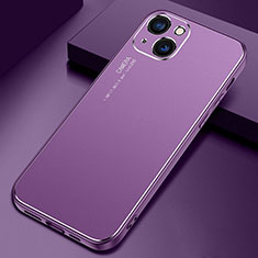 Luxury Aluminum Metal Cover Case M04 for Apple iPhone 14 Plus Purple