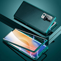Luxury Aluminum Metal Cover Case M04 for Vivo X50 Pro 5G Cyan