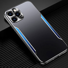 Luxury Aluminum Metal Cover Case M05 for Apple iPhone 13 Pro Max Blue
