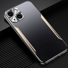 Luxury Aluminum Metal Cover Case M05 for Apple iPhone 14 Gold