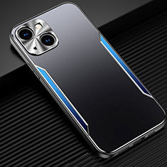 Luxury Aluminum Metal Cover Case M05 for Apple iPhone 14 Plus Blue