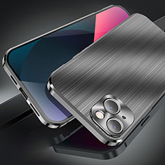 Luxury Aluminum Metal Cover Case M06 for Apple iPhone 13 Black