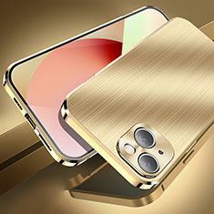 Luxury Aluminum Metal Cover Case M06 for Apple iPhone 13 Mini Gold