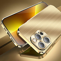 Luxury Aluminum Metal Cover Case M06 for Apple iPhone 13 Pro Gold