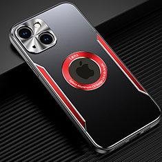 Luxury Aluminum Metal Cover Case M07 for Apple iPhone 14 Red