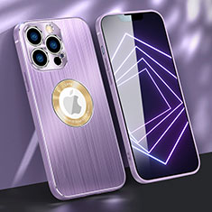 Luxury Aluminum Metal Cover Case M08 for Apple iPhone 13 Pro Max Purple