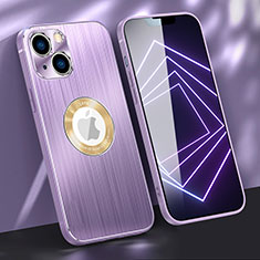Luxury Aluminum Metal Cover Case M08 for Apple iPhone 13 Purple