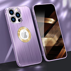 Luxury Aluminum Metal Cover Case M08 for Apple iPhone 14 Pro Max Purple