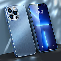 Luxury Aluminum Metal Cover Case M09 for Apple iPhone 13 Pro Blue
