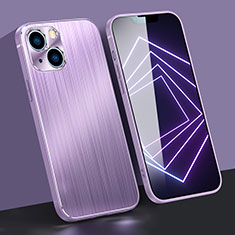 Luxury Aluminum Metal Cover Case M09 for Apple iPhone 13 Purple