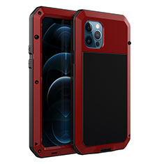 Luxury Aluminum Metal Cover Case N01 for Apple iPhone 12 Pro Max Red
