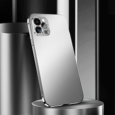 Luxury Aluminum Metal Cover Case N02 for Apple iPhone 12 Pro Max Silver