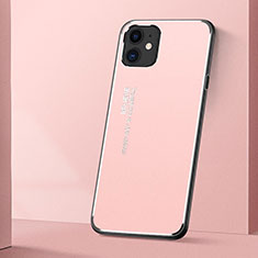 Luxury Aluminum Metal Cover Case T01 for Apple iPhone 11 Pink