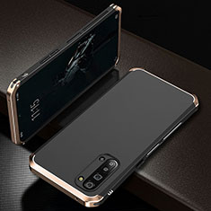 Luxury Aluminum Metal Cover Case T01 for Oppo Find X2 Lite Gold and Black
