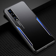 Luxury Aluminum Metal Cover Case T01 for Oppo Find X2 Pro Blue