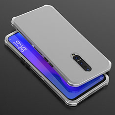 Luxury Aluminum Metal Cover Case T01 for Oppo R17 Pro Silver