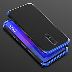 Luxury Aluminum Metal Cover Case T01 for Oppo RX17 Pro Blue and Black