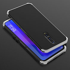 Luxury Aluminum Metal Cover Case T01 for Oppo RX17 Pro Silver and Black